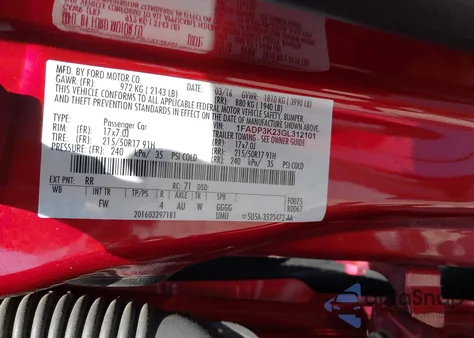 2016 Ford Focus Se from USA, damaged, VIN 1FADP3K23GL312101